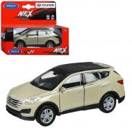 Welly Машинка Hyundai Santa Fe металл 43677W-BG бежевый